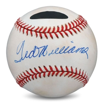 Ted Williams Single Signed American League Baseball